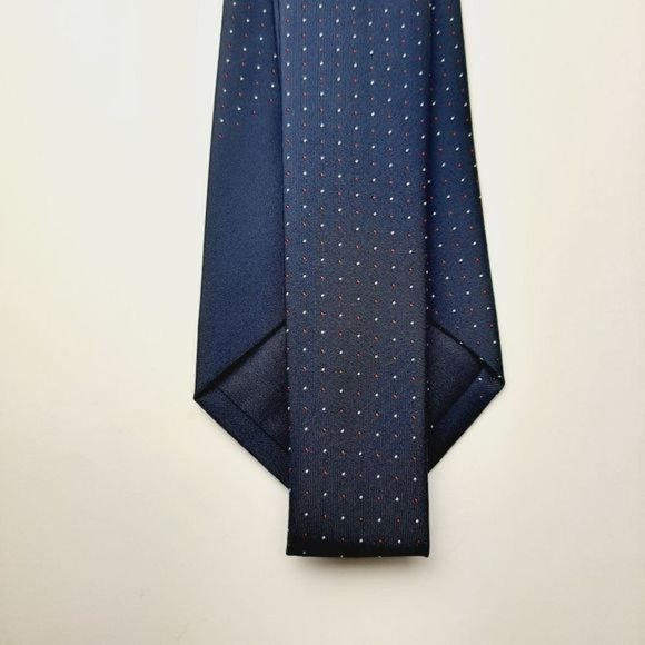 MAMMOET Rare Vintage Embroidered Woolly Mammoth Navy Blue Men's Necktie - Picture 6 of 10